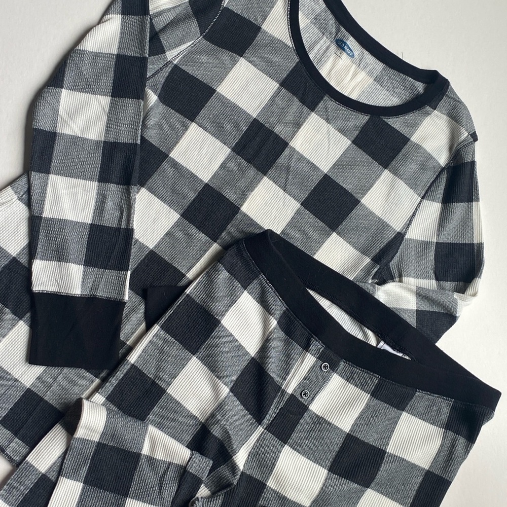Old Navy Monochrome Checkered Pajama Set